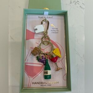Wine Themed Handbag Charm